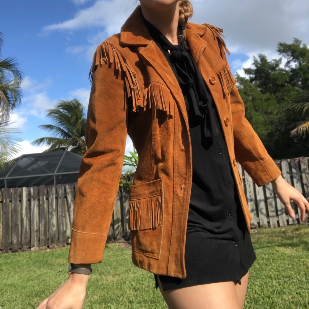 AUTHENTIC SUEDE VINTAGE FRINGE JACKET